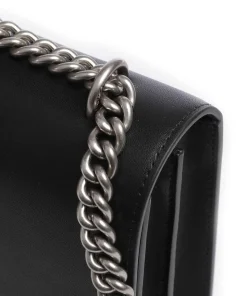 Love One Classic Schultertasche fein genarbtes Rindsleder schwarz