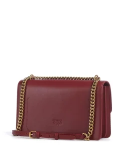 Love One Classic Schultertasche fein genarbtes Rindsleder bordeaux