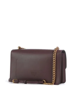 Love One Classic Schultertasche fein genarbtes Rindsleder dunkelbraun