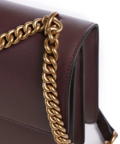 Love One Classic Schultertasche fein genarbtes Rindsleder dunkelbraun