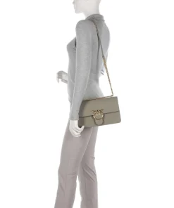 Love One Classic Schultertasche fein genarbtes Rindsleder taupe