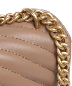 Love One Classic Schultertasche Schafsleder hellbraun