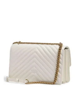 Love One Classic Schultertasche Schafsleder weiß