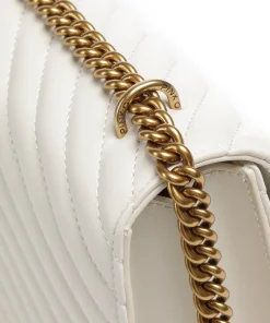 Love One Classic Schultertasche Schafsleder weiß