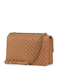 Love One Classic Schultertasche Schafsleder hellbraun