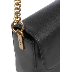 Love One Classic Slouchy Schultertasche fein genarbtes Rindsleder schwarz