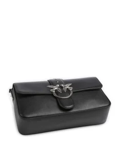 Love One Classic Slouchy Schultertasche fein genarbtes Rindsleder schwarz