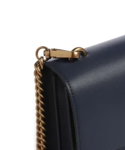 Love One Classic Umhängetasche fein genarbtes Kalbsleder dunkelblau