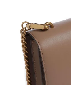 Love One Classic Umhängetasche fein genarbtes Kalbsleder taupe