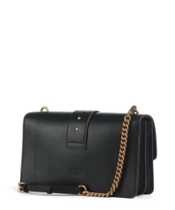 Love One Classic Umhängetasche fein genarbtes Kalbsleder schwarz