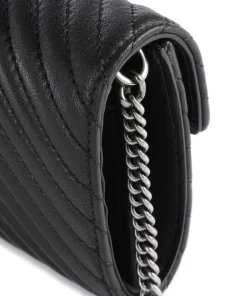 Love One Geldbörse fein genarbtes Rindsleder schwarz