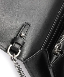 Love One Geldbörse fein genarbtes Leder schwarz