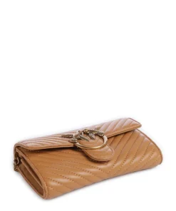 Love One Geldbörse fein genarbtes Rindsleder hellbraun