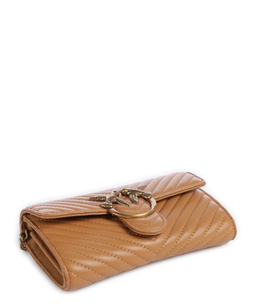 Love One Geldbörse fein genarbtes Rindsleder hellbraun