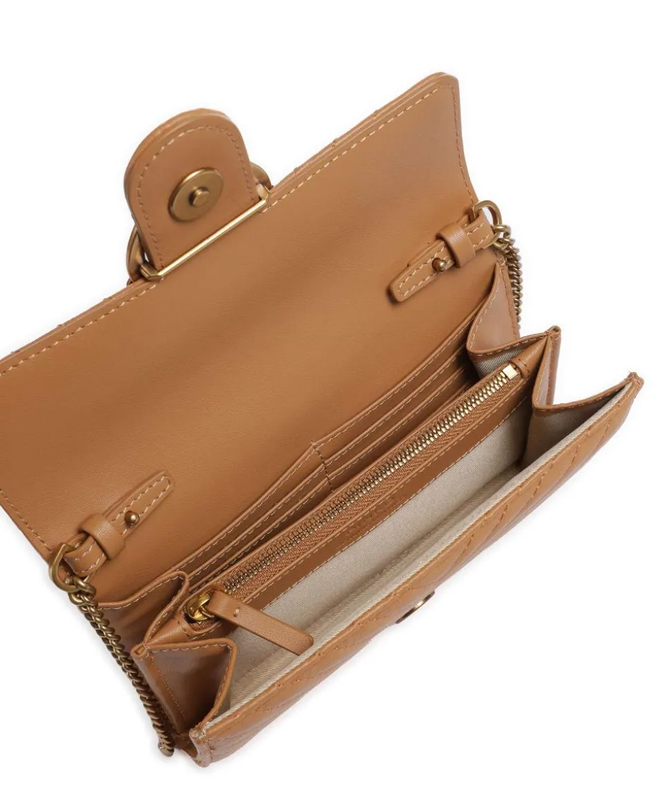 Love One Geldbörse fein genarbtes Rindsleder hellbraun