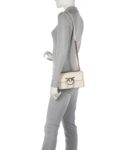 Love One Mini Schultertasche fein genarbtes Rindsleder weiß