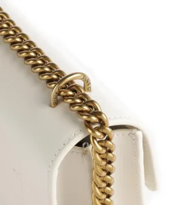 Love One Mini Schultertasche fein genarbtes Rindsleder weiß