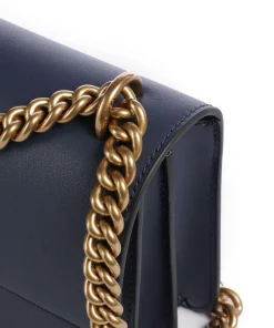 Love One Mini Schultertasche fein genarbtes Rindsleder dunkelblau