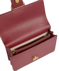 Love One Mini Schultertasche fein genarbtes Rindsleder wein