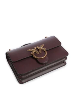 Love One Mini Schultertasche fein genarbtes Rindsleder dunkelbraun