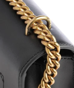 Love One Mini Schultertasche fein genarbtes Rindsleder schwarz