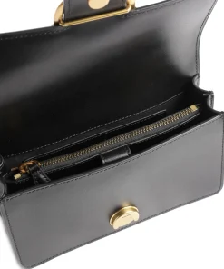 Love One Mini Schultertasche fein genarbtes Rindsleder schwarz