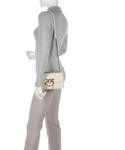 Love One Mini Schultertasche fein genarbtes Leder elfenbein