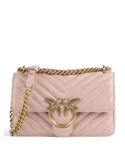 Love One Mini Schultertasche fein genarbtes Leder altrosa