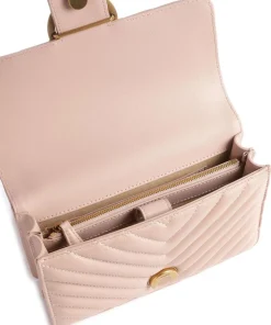 Love One Mini Schultertasche fein genarbtes Leder altrosa