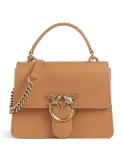 Love One Mini Umhängetasche fein genarbtes Rindsleder hellbraun