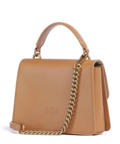 Love One Mini Umhängetasche fein genarbtes Rindsleder hellbraun