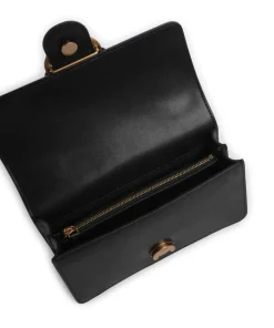 Love One Mini Umhängetasche fein genarbtes Kalbsleder schwarz