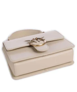 Love One Mini Umhängetasche fein genarbtes Rindsleder beige