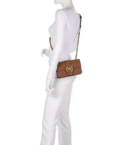 Love One Mini Umhängetasche fein genarbtes Kalbsleder braun