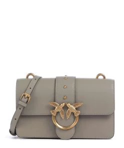 Love One Mini Umhängetasche fein genarbtes Kalbsleder grau