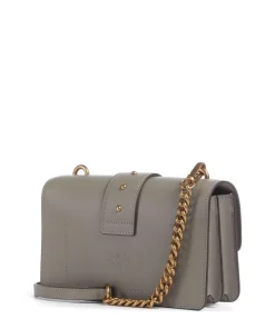 Love One Mini Umhängetasche fein genarbtes Kalbsleder grau