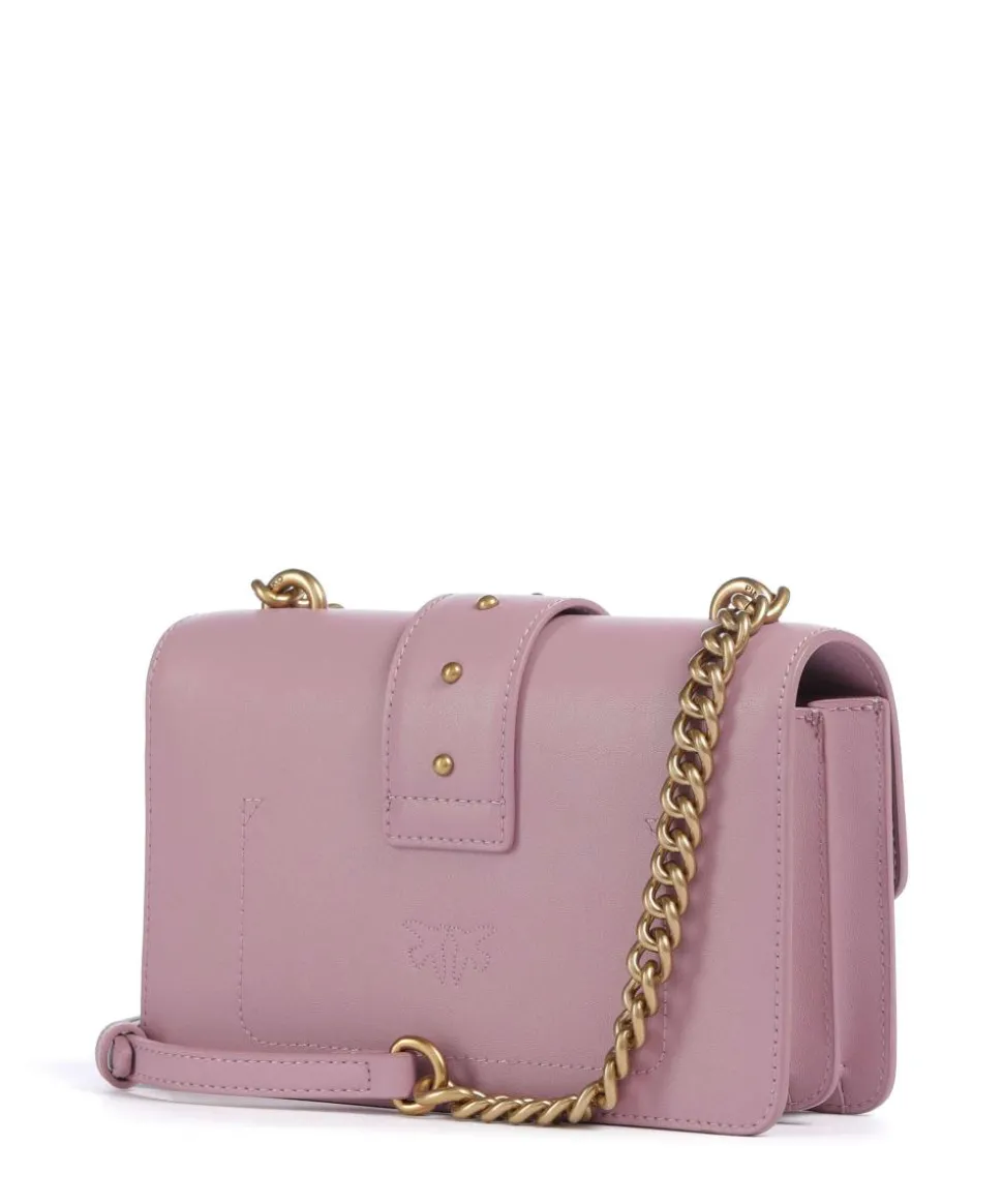 Love One Mini Umhängetasche fein genarbtes Kalbsleder violett