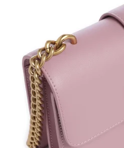 Love One Mini Umhängetasche fein genarbtes Kalbsleder violett