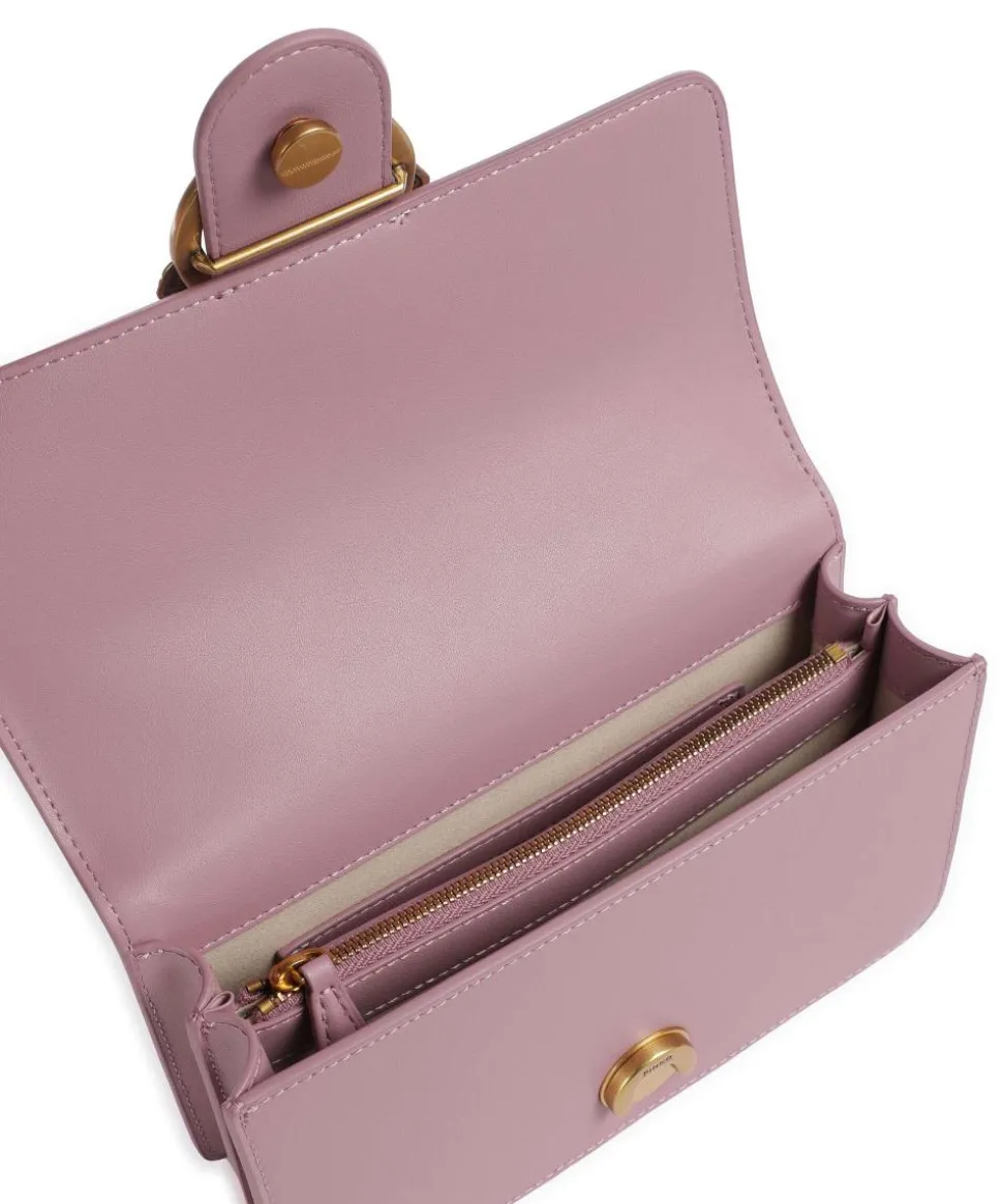 Love One Mini Umhängetasche fein genarbtes Kalbsleder violett