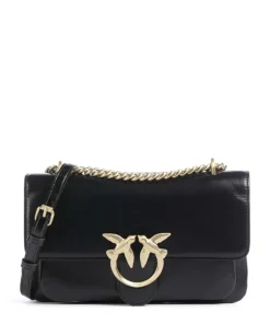 Love One Soft Mini Schultertasche fein genarbtes Kalbsleder schwarz