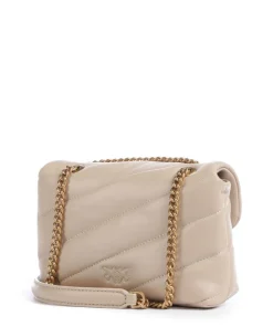 Love Puff Baby Schultertasche Schafsleder beige