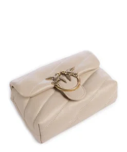 Love Puff Baby Schultertasche Schafsleder beige