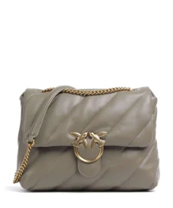 Love Puff Big Schultertasche Schafsleder taupe