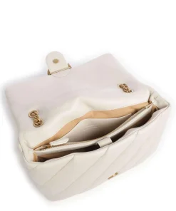 Love Puff Big Schultertasche Schafsleder elfenbein