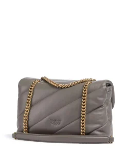 Love Puff Classic Schultertasche Schafsleder taupe