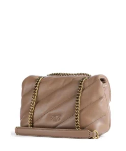 Love Puff Mini Schultertasche Schafsleder braun