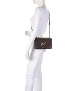 Love Soft Mini Schultertasche genarbtes Leder wein
