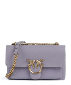 Love Soft Mini Schultertasche genarbtes Leder lavendel