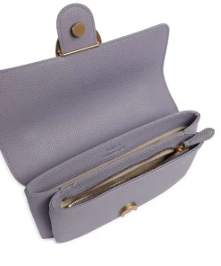 Love Soft Mini Schultertasche genarbtes Leder lavendel