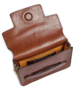 Lucrezia Schultertasche fein genarbtes Rindsleder braun